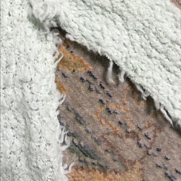 NWOT FreePeople fuzzy mint green polarbear sweater - Picture 4 of 8